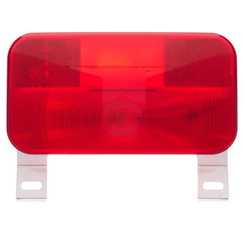 Lumitronics Red Surface Mount Light, License Bracket and License Light, Stop/Turn/Tail for RV, Trailer, Camper, 5th Wheel, Motorhome (White) - Image 3